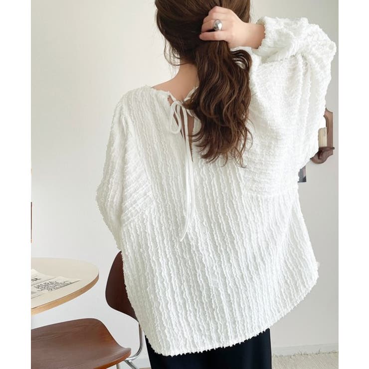 一枚でサマになる大人のジャガード。前後2wayカットジャガードシェイプチュニック… | Classical Elf  | 詳細画像4 