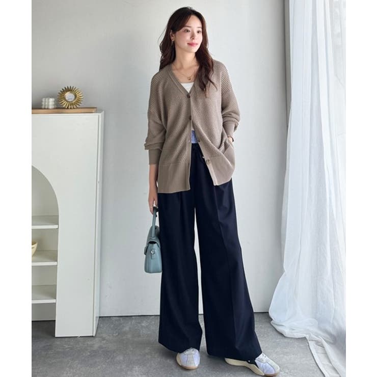 ゆるっと羽織って、即こなれ見え。表面変化ブークレニットカーディガン | Classical Elf  | 詳細画像22 