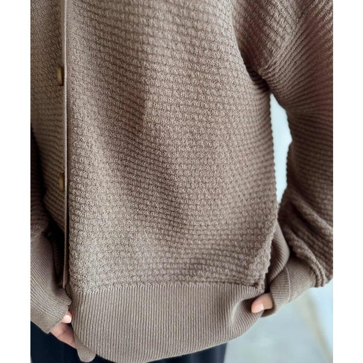 ゆるっと羽織って、即こなれ見え。表面変化ブークレニットカーディガン | Classical Elf  | 詳細画像26 