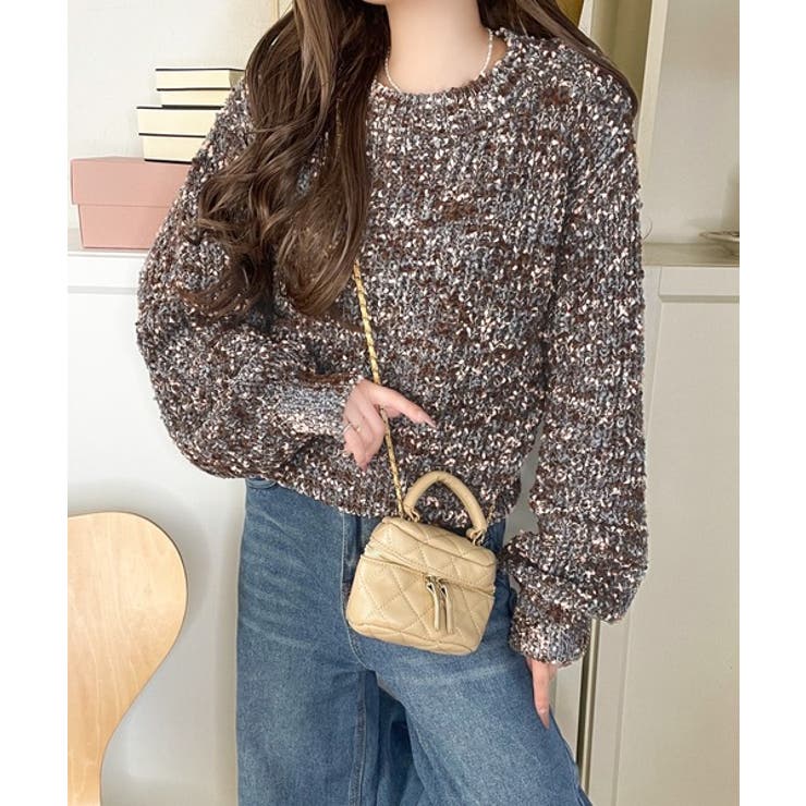 はじける彩りに、一目惚れ。カラフルネップヤーンニット（長袖） | Classical Elf  | 詳細画像7 