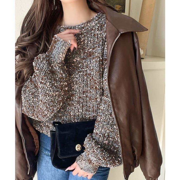 はじける彩りに、一目惚れ。カラフルネップヤーンニット（長袖） | Classical Elf  | 詳細画像8 