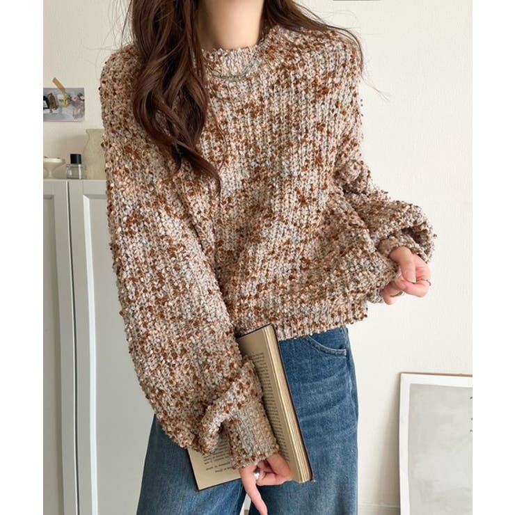 はじける彩りに、一目惚れ。カラフルネップヤーンニット（長袖） | Classical Elf  | 詳細画像12 