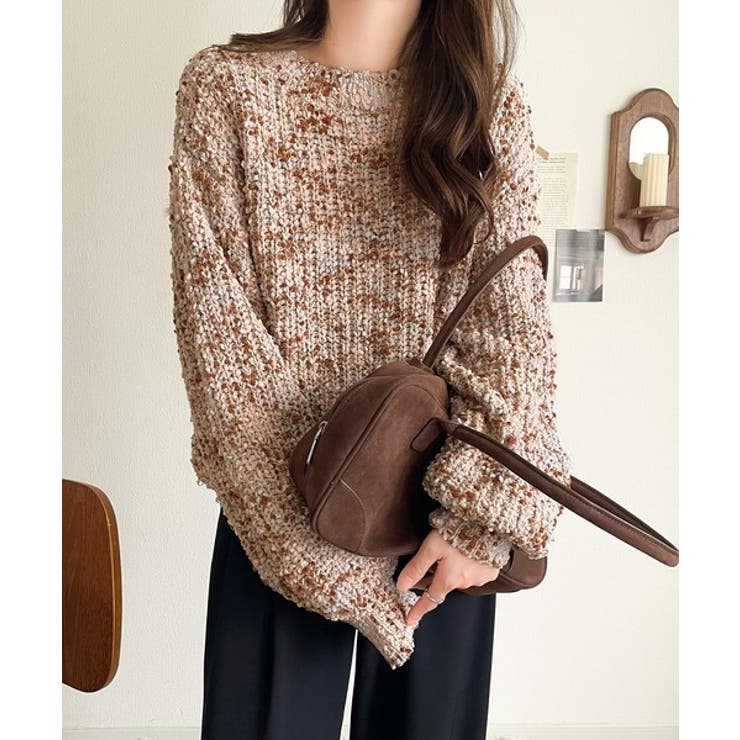 はじける彩りに、一目惚れ。カラフルネップヤーンニット（長袖） | Classical Elf  | 詳細画像14 