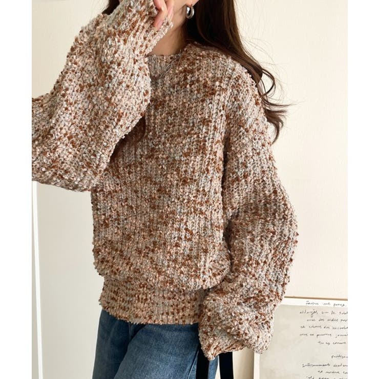 はじける彩りに、一目惚れ。カラフルネップヤーンニット（長袖） | Classical Elf  | 詳細画像16 