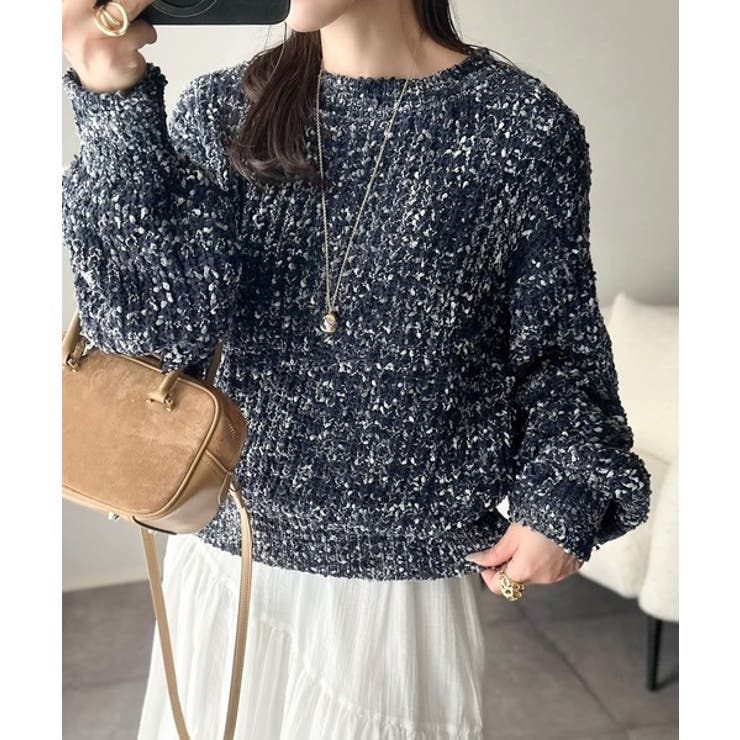 はじける彩りに、一目惚れ。カラフルネップヤーンニット（長袖） | Classical Elf  | 詳細画像19 