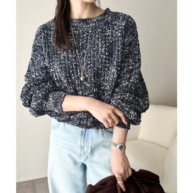 はじける彩りに、一目惚れ。カラフルネップヤーンニット（長袖） | Classical Elf  | 詳細画像20 