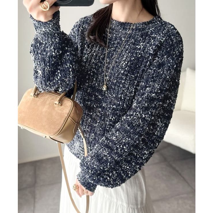 はじける彩りに、一目惚れ。カラフルネップヤーンニット（長袖） | Classical Elf  | 詳細画像22 