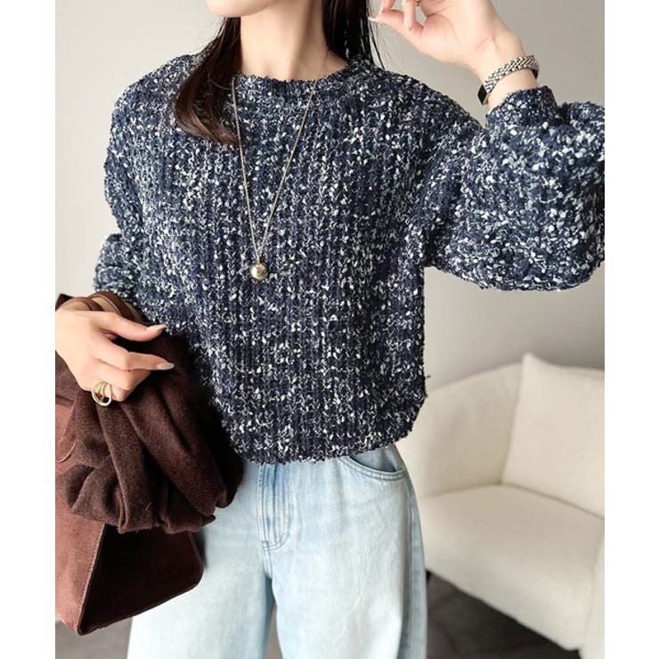 はじける彩りに、一目惚れ。カラフルネップヤーンニット（長袖） | Classical Elf  | 詳細画像24 