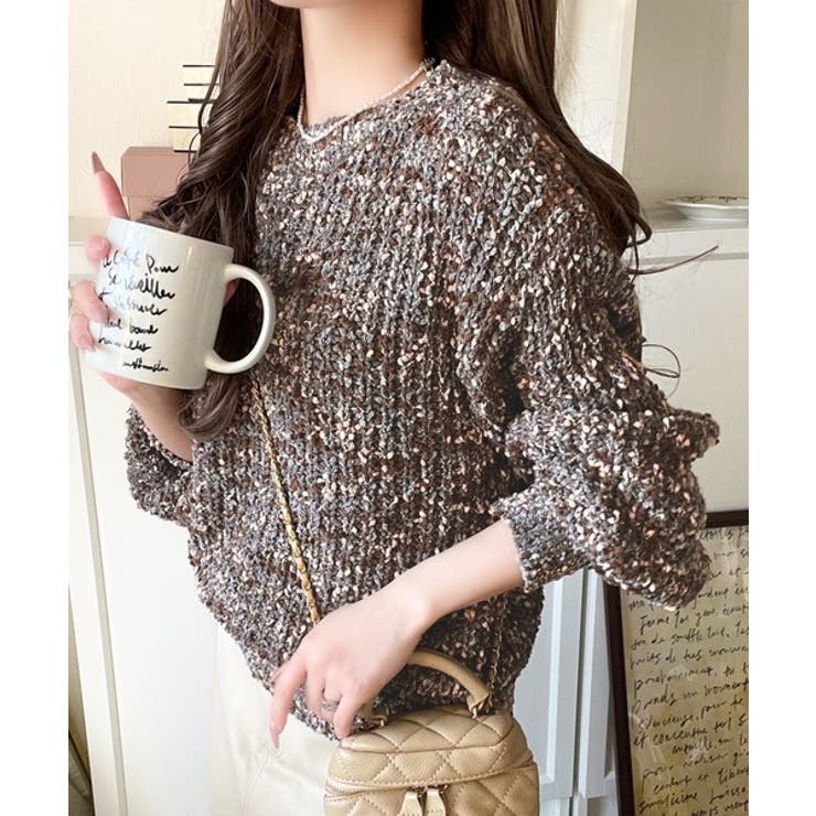 はじける彩りに、一目惚れ。カラフルネップヤーンニット（長袖） | Classical Elf  | 詳細画像1 