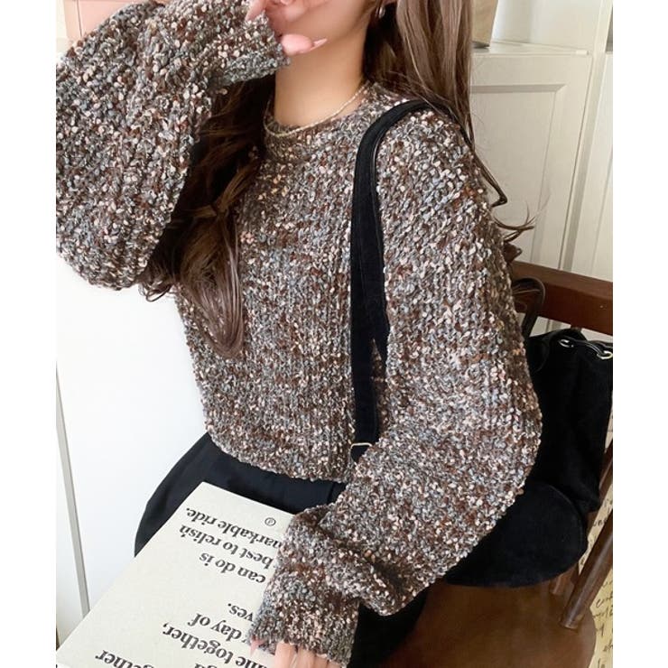 はじける彩りに、一目惚れ。カラフルネップヤーンニット（長袖） | Classical Elf  | 詳細画像4 