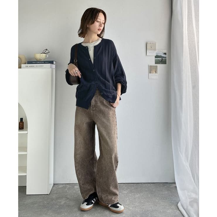 羽織るだけでサマになる、ゆるっと美シルエット。タック編みカーディガン（長袖） | Classical Elf  | 詳細画像27 