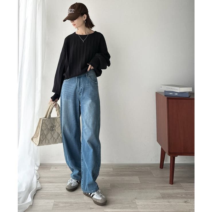 大人のカジュアルを極める。タック編み袖口スリットパフニット | Classical Elf  | 詳細画像9 