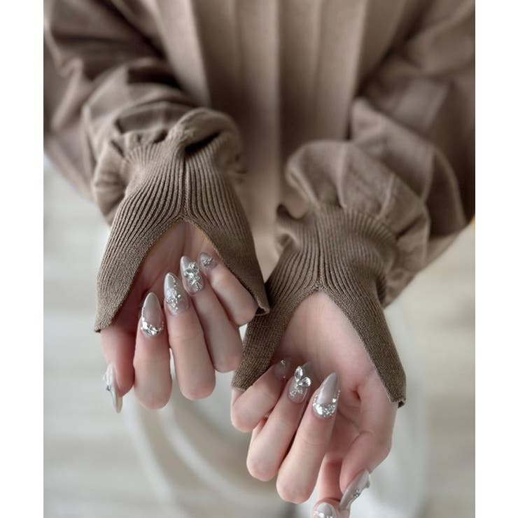 大人のカジュアルを極める。タック編み袖口スリットパフニット | Classical Elf  | 詳細画像22 