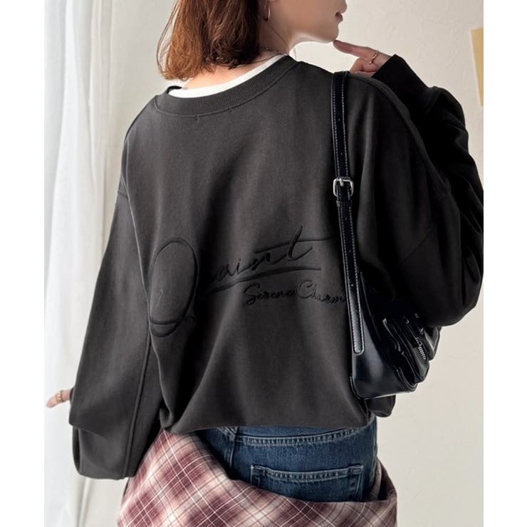 大人カジュアルに最適解。サイン刺繍裏毛スウェット | Classical Elf  | 詳細画像4 