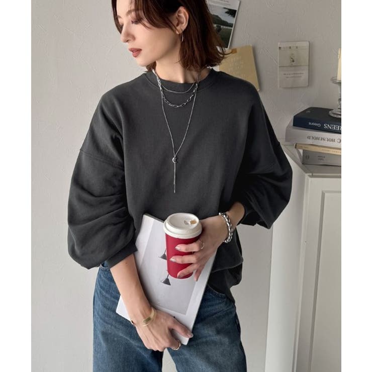 大人カジュアルに最適解。サイン刺繍裏毛スウェット | Classical Elf  | 詳細画像5 