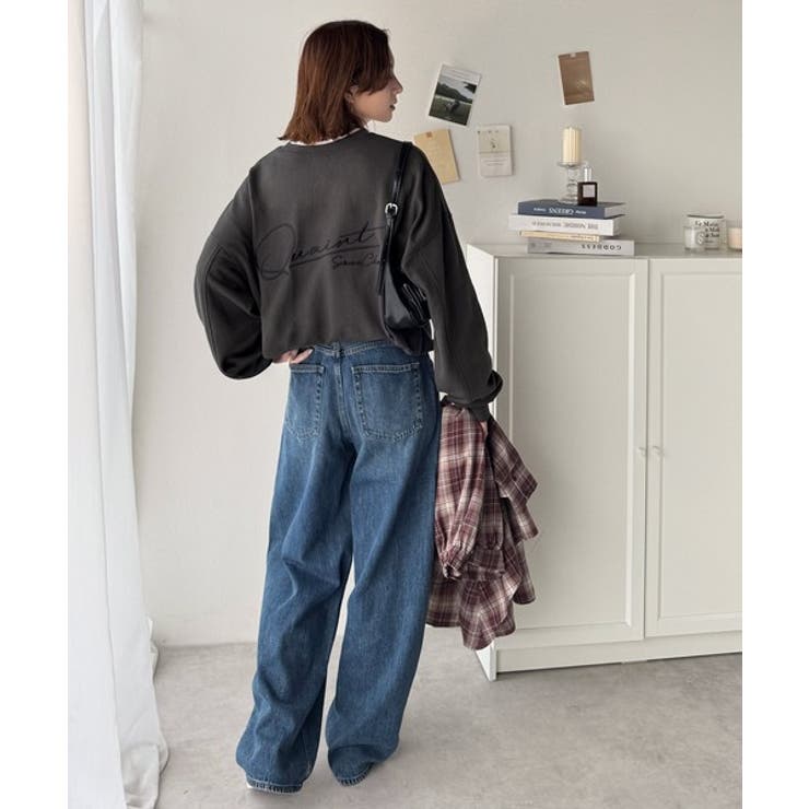 大人カジュアルに最適解。サイン刺繍裏毛スウェット | Classical Elf  | 詳細画像7 