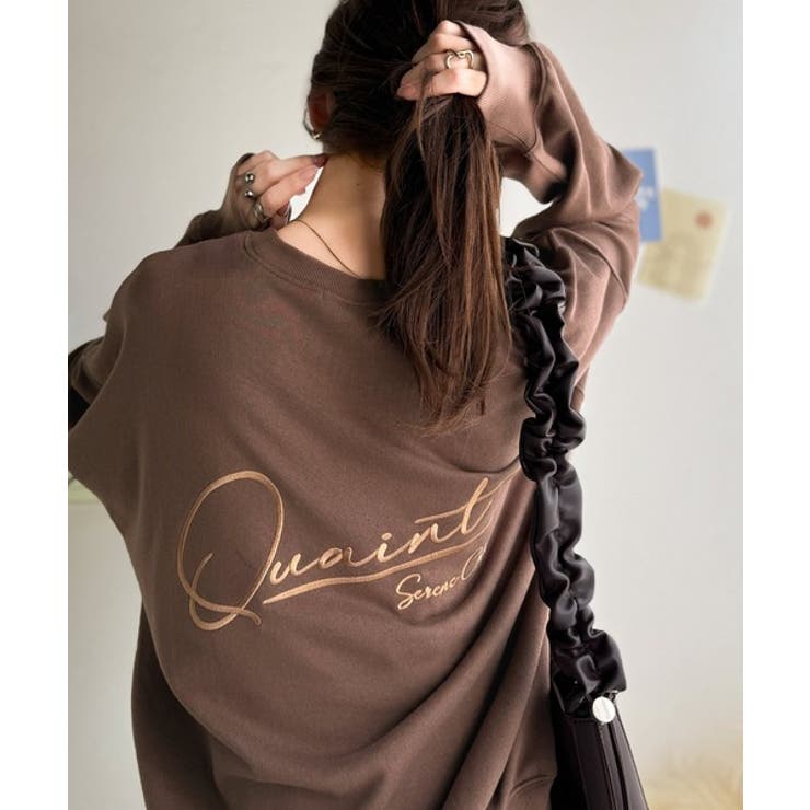 大人カジュアルに最適解。サイン刺繍裏毛スウェット | Classical Elf  | 詳細画像8 