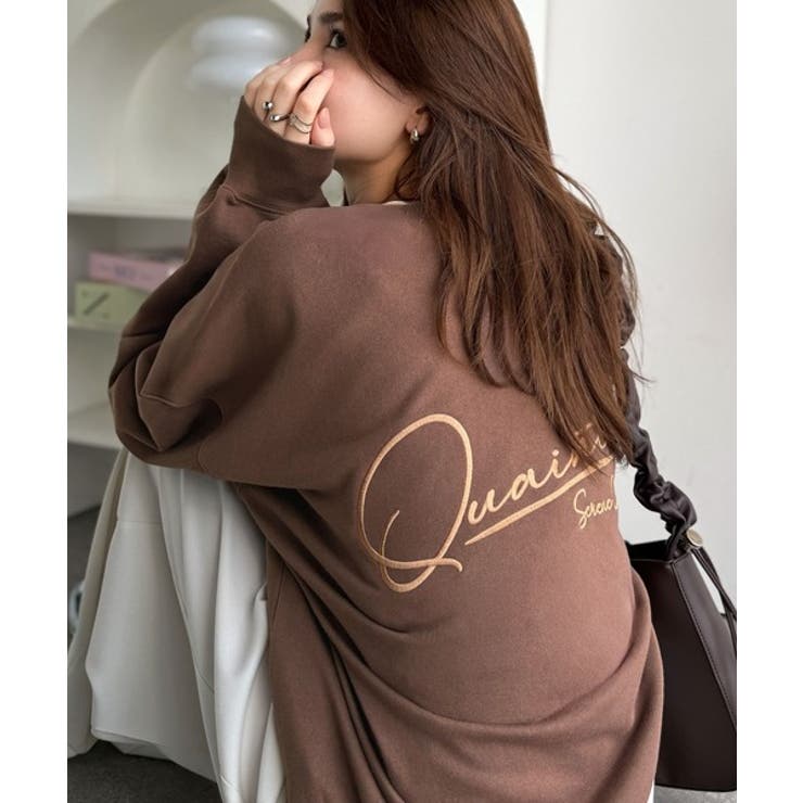 大人カジュアルに最適解。サイン刺繍裏毛スウェット | Classical Elf  | 詳細画像9 