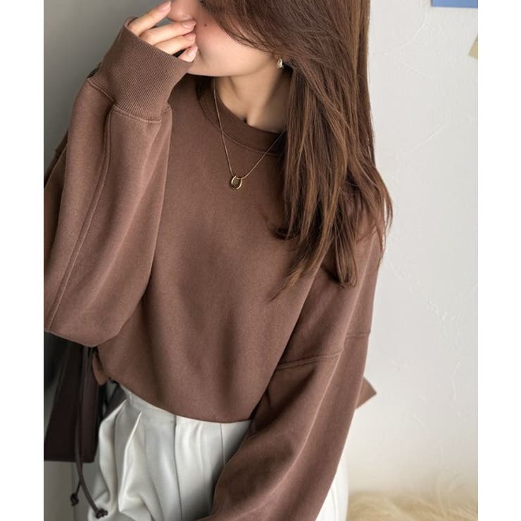 大人カジュアルに最適解。サイン刺繍裏毛スウェット | Classical Elf  | 詳細画像12 