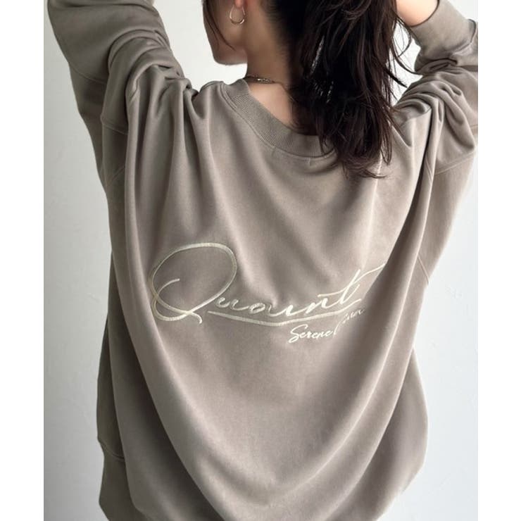 大人カジュアルに最適解。サイン刺繍裏毛スウェット | Classical Elf  | 詳細画像22 