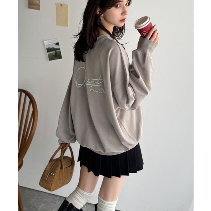 大人カジュアルに最適解。サイン刺繍裏毛スウェット | Classical Elf  | 詳細画像23 