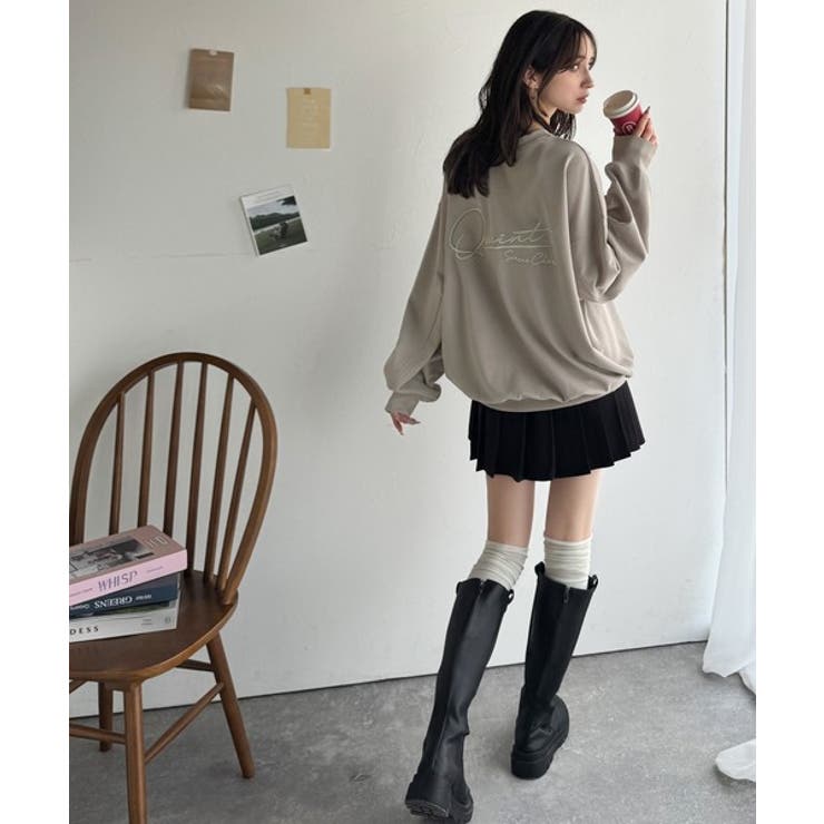 大人カジュアルに最適解。サイン刺繍裏毛スウェット | Classical Elf  | 詳細画像25 