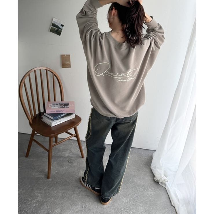 大人カジュアルに最適解。サイン刺繍裏毛スウェット | Classical Elf  | 詳細画像28 