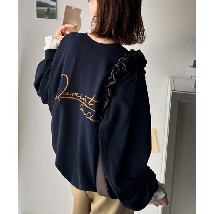 大人カジュアルに最適解。サイン刺繍裏毛スウェット | Classical Elf  | 詳細画像34 