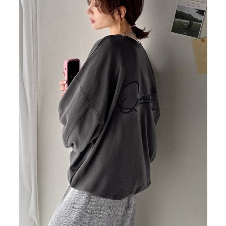 大人カジュアルに最適解。サイン刺繍裏毛スウェット | Classical Elf  | 詳細画像1 