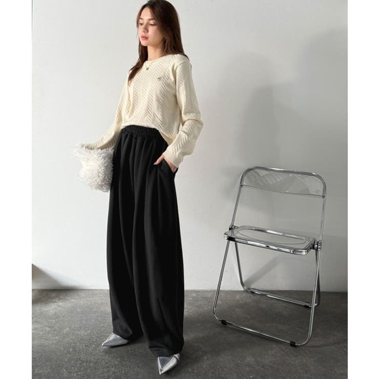 シンプルコーデに動きをプラス♪ダンボールイージーカーブパンツ | Classical Elf  | 詳細画像6 