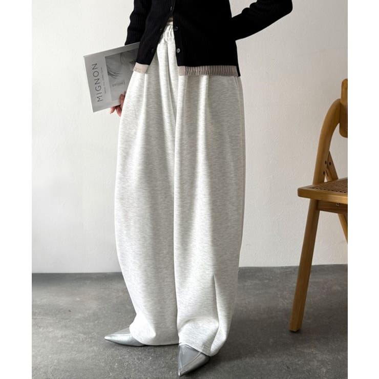 オートミール | シンプルコーデに動きをプラス♪ダンボールイージーカーブパンツ | Classical Elf 