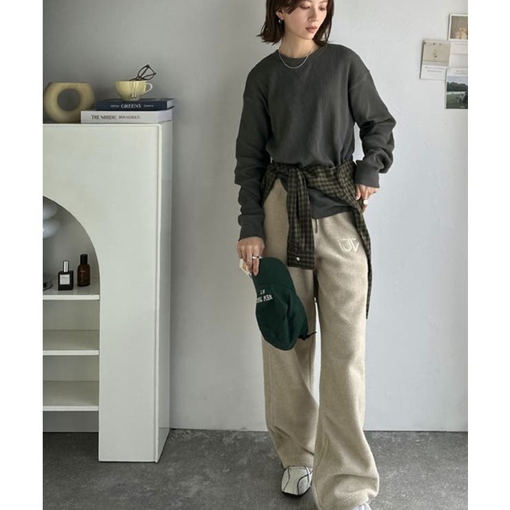 ニュアンスカラーで垢抜けお洒落♪綿100％ガゼット付きワッフルロンT（長袖） | Classical Elf  | 詳細画像20 