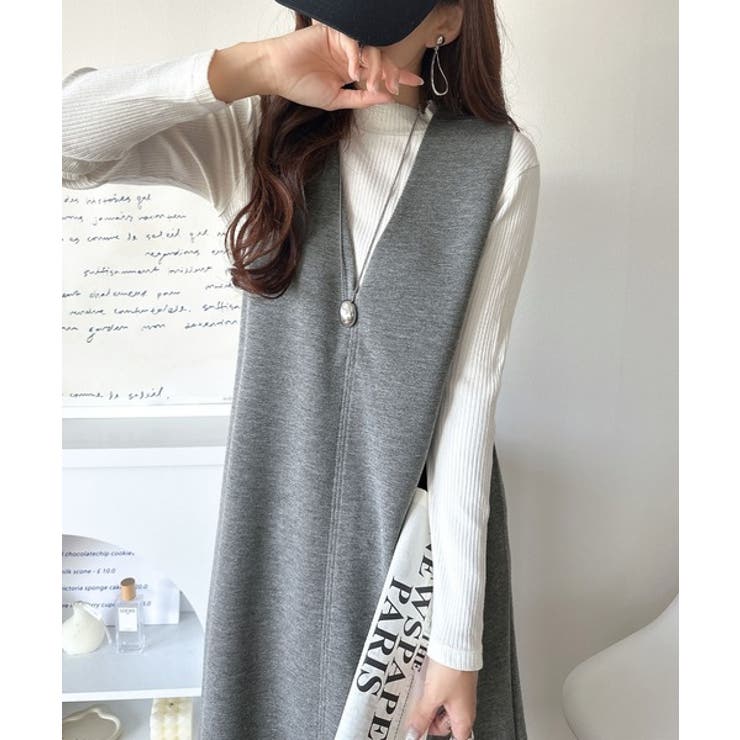 チャコール | 肉厚素材が気になるスタイルをカバー♪前後2wayダンボールハーフジップジャンプス… | Classical Elf 