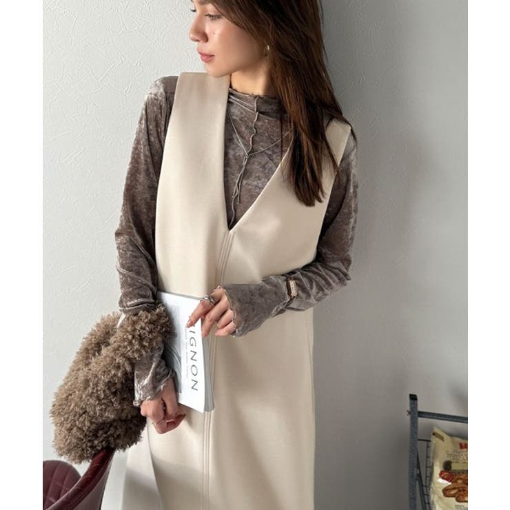 肉厚素材が気になるスタイルをカバー♪前後2wayダンボールハーフジップ