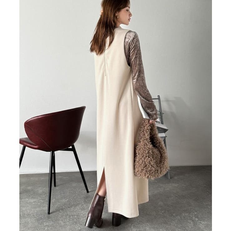 肉厚素材が気になるスタイルをカバー♪前後2wayダンボールハーフジップジャンプス… | Classical Elf  | 詳細画像39 