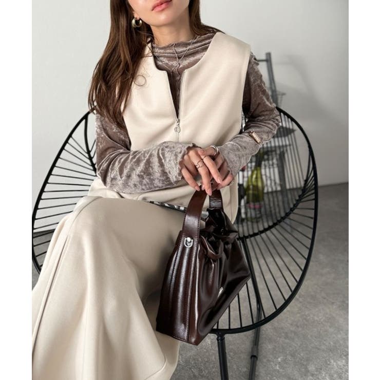 肉厚素材が気になるスタイルをカバー♪前後2wayダンボールハーフジップジャンプス… | Classical Elf  | 詳細画像40 