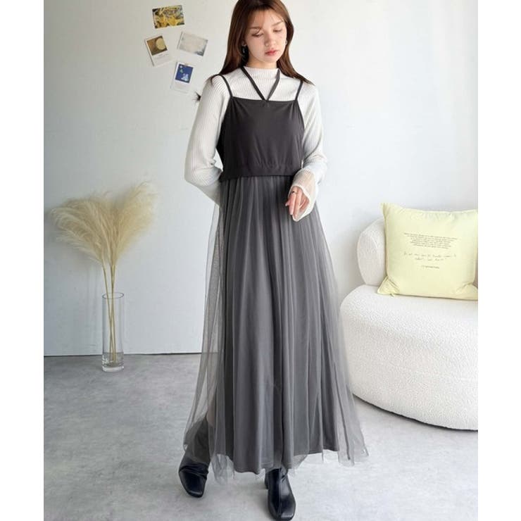 褒められワンピ♪マルチwayニット×チュールワンピースセット（セットアイテム） | Classical Elf  | 詳細画像9 