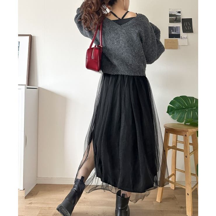 褒められワンピ♪マルチwayニット×チュールワンピースセット（セットアイテム） | Classical Elf  | 詳細画像20 