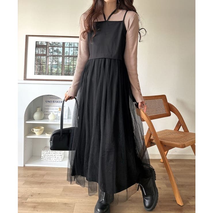 褒められワンピ♪マルチwayニット×チュールワンピースセット（セットアイテム） | Classical Elf  | 詳細画像22 