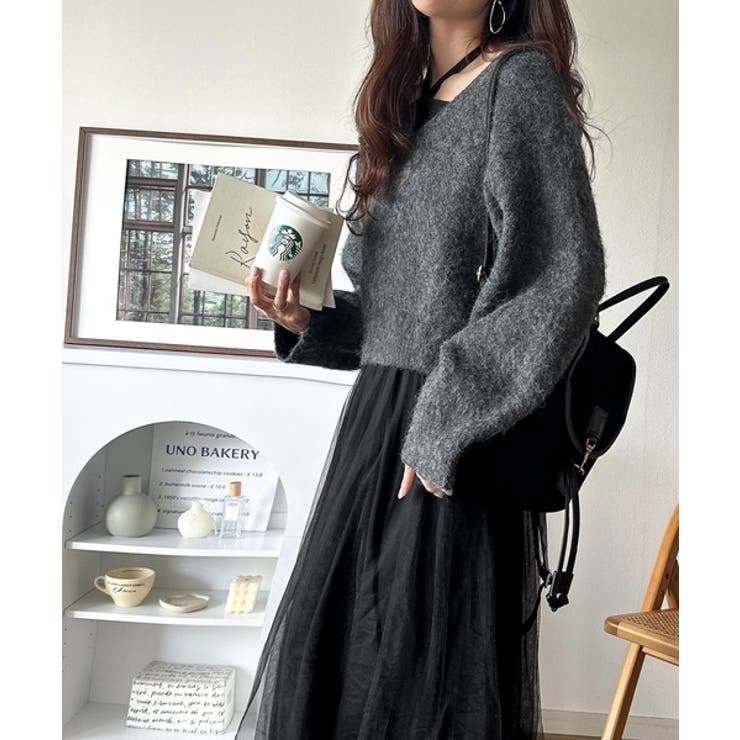 褒められワンピ♪マルチwayニット×チュールワンピースセット（セットアイテム） | Classical Elf  | 詳細画像28 