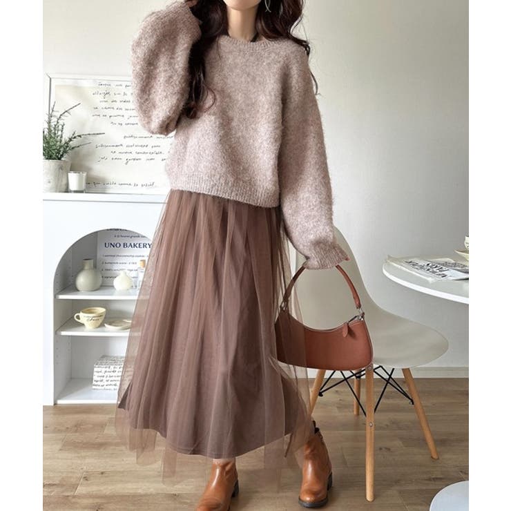 褒められワンピ♪マルチwayニット×チュールワンピースセット（セットアイテム） | Classical Elf  | 詳細画像38 