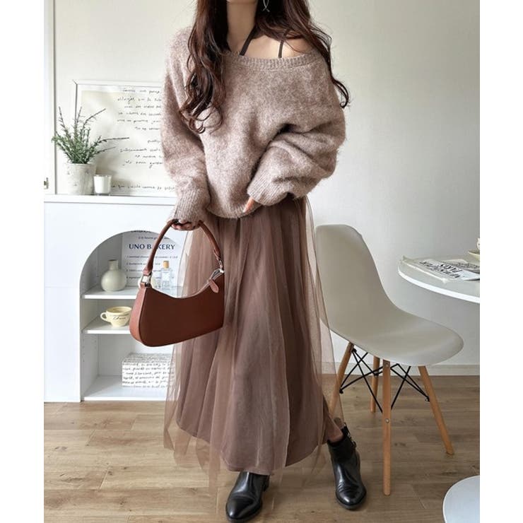 褒められワンピ♪マルチwayニット×チュールワンピースセット（セットアイテム） | Classical Elf  | 詳細画像41 