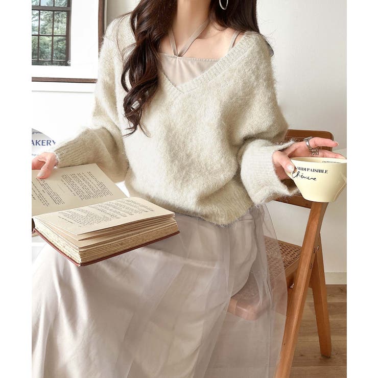 褒められワンピ♪マルチwayニット×チュールワンピースセット（セットアイテム） | Classical Elf  | 詳細画像54 