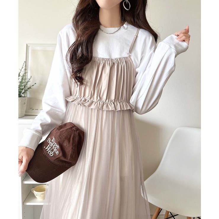 褒められワンピ♪マルチwayニット×チュールワンピースセット（セットアイテム） | Classical Elf  | 詳細画像56 