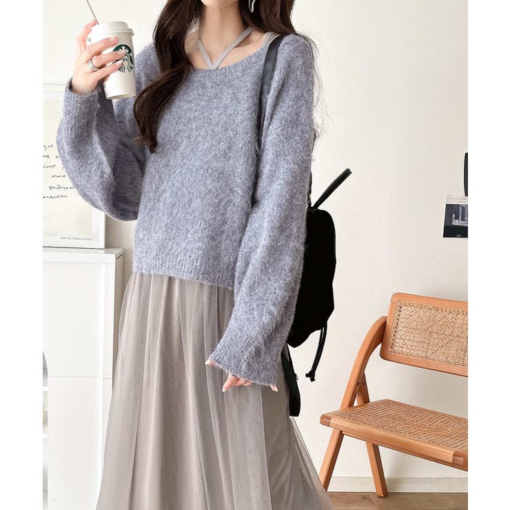 褒められワンピ♪マルチwayニット×チュールワンピースセット（セットアイテム） | Classical Elf  | 詳細画像63 