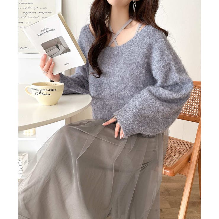 褒められワンピ♪マルチwayニット×チュールワンピースセット（セットアイテム） | Classical Elf  | 詳細画像65 