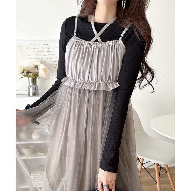 褒められワンピ♪マルチwayニット×チュールワンピースセット（セットアイテム） | Classical Elf  | 詳細画像66 