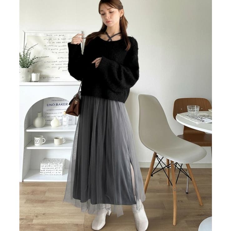 褒められワンピ♪マルチwayニット×チュールワンピースセット（セットアイテム） | Classical Elf  | 詳細画像5 