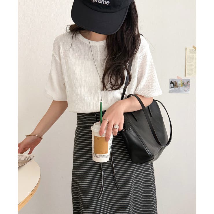 軽やか涼感、さらり抜け感。楊柳ベーシックTシャツ(半袖) | Classical Elf  | 詳細画像5 