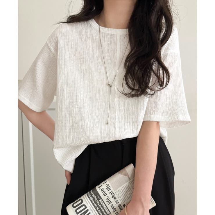 軽やか涼感、さらり抜け感。楊柳ベーシックTシャツ(半袖) | Classical Elf  | 詳細画像6 